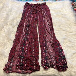 BOHO Open Leg Boho Pants - flowy pants look but split thigh high! Sexy!